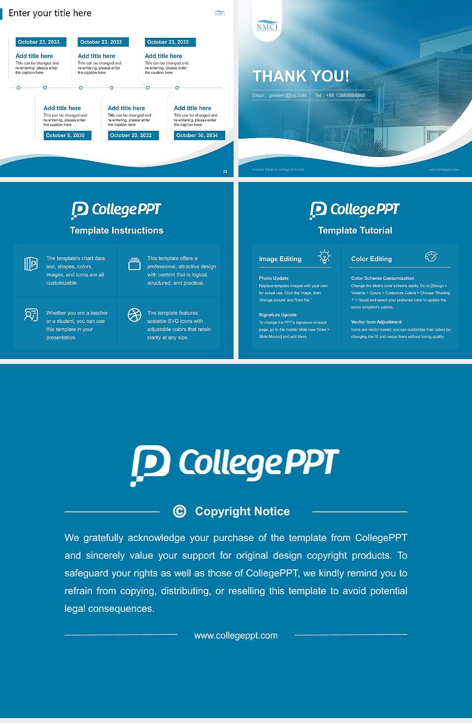 National Maritime College of Ireland Lecture Sharing and Networking Event PPT Template4:3 ratio PPT effect preview image4