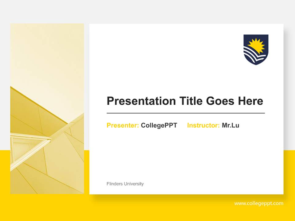 Flinders University General Purpose PPT Template4:3 ratio PPT effect preview image6