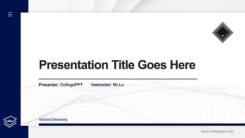 Victoria University Thesis Proposal/Graduation Defense PPT Template
