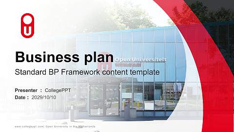 Open University in the Netherlands Competition/Entrepreneurship Contest PPT Template