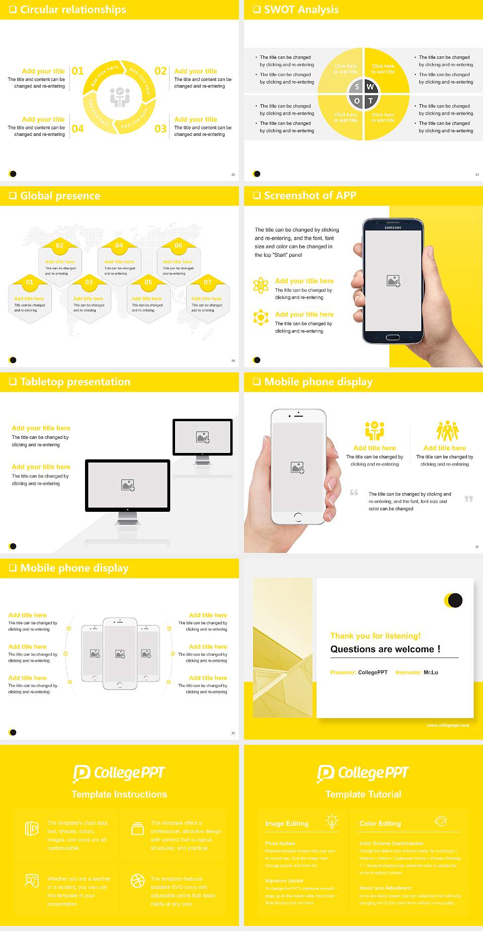 Amsterdam University of the Arts General Purpose PPT Template4:3 ratio PPT effect preview image5