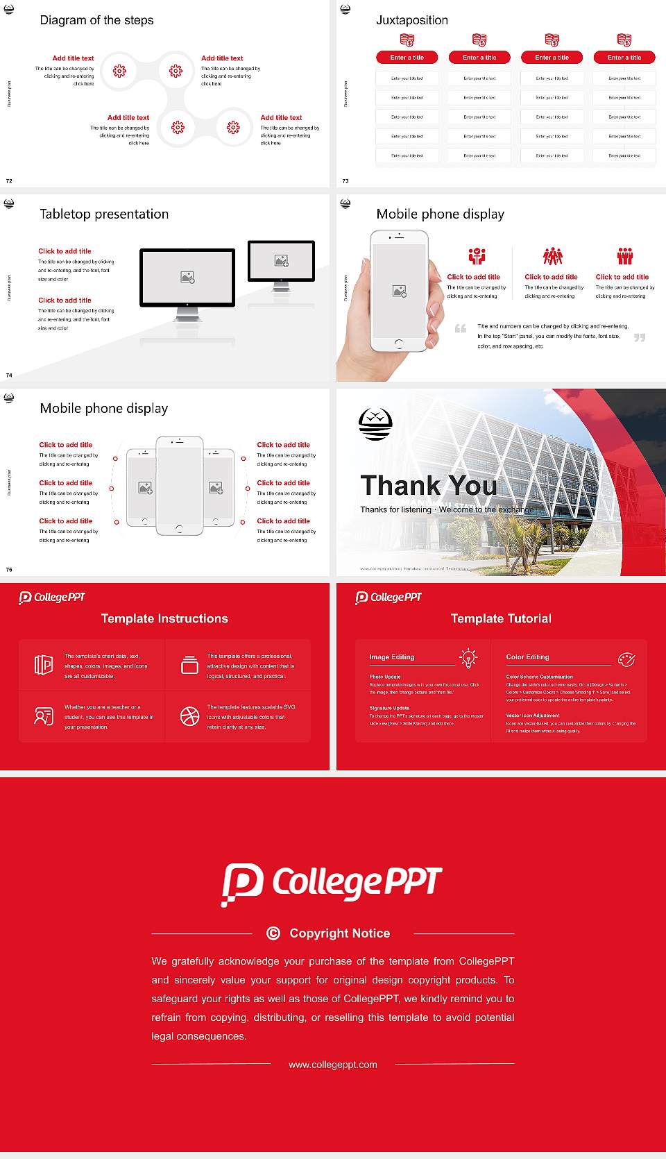 Manukau Institute of Technology Competition/Entrepreneurship Contest PPT Template16:9 ratio PPT effect preview image9