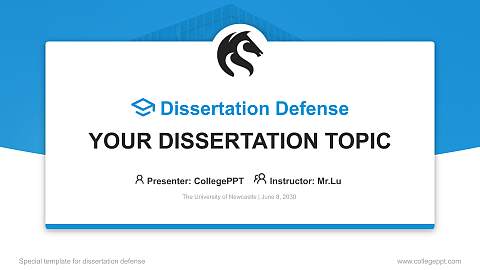 The University of Newcastle Graduation Thesis Defense PPT Template