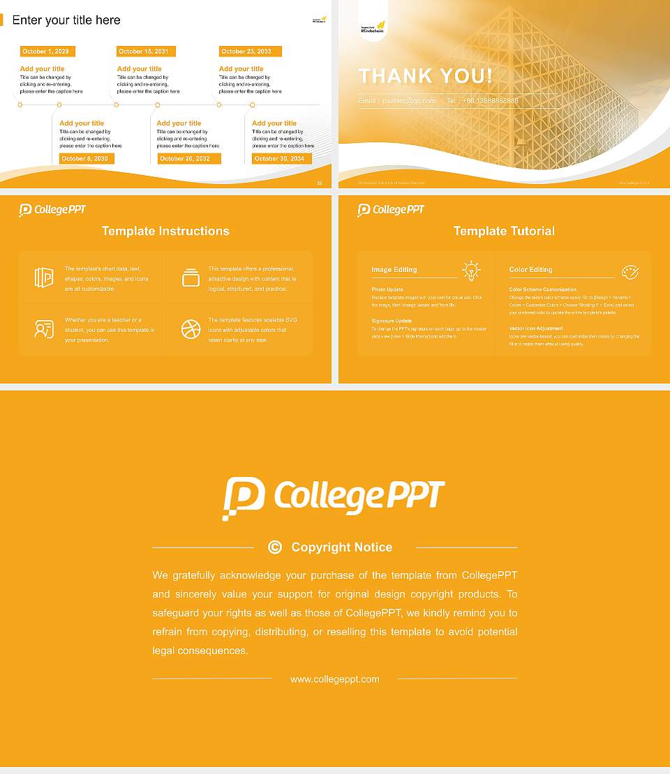 Windesheim University of Applied Sciences Lecture Sharing and Networking Event PPT Template16:9 ratio PPT effect preview image4
