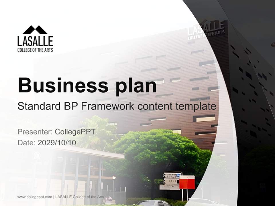 LASALLE College of the Arts Competition/Entrepreneurship Contest PPT Template4:3 ratio PPT effect preview image9