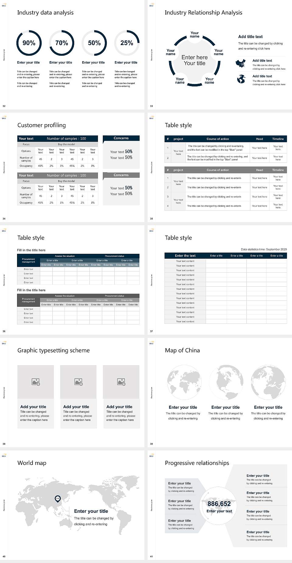 Dublin City University Competition/Entrepreneurship Contest PPT Template4:3 ratio PPT effect preview image5