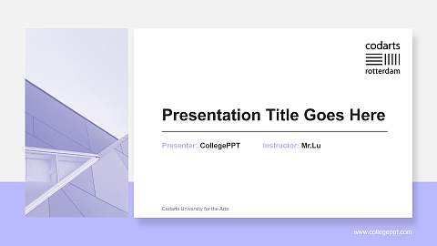 Codarts University for the Arts General Purpose PPT Template