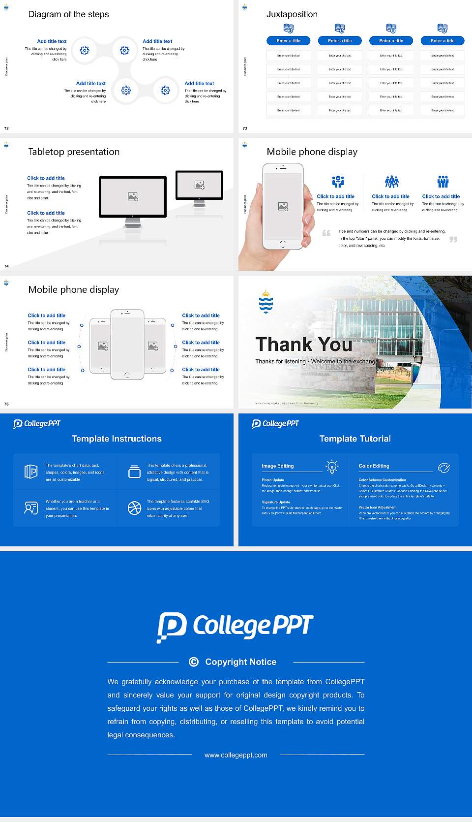 James Cook University Competition/Entrepreneurship Contest PPT Template16:9 ratio PPT effect preview image9
