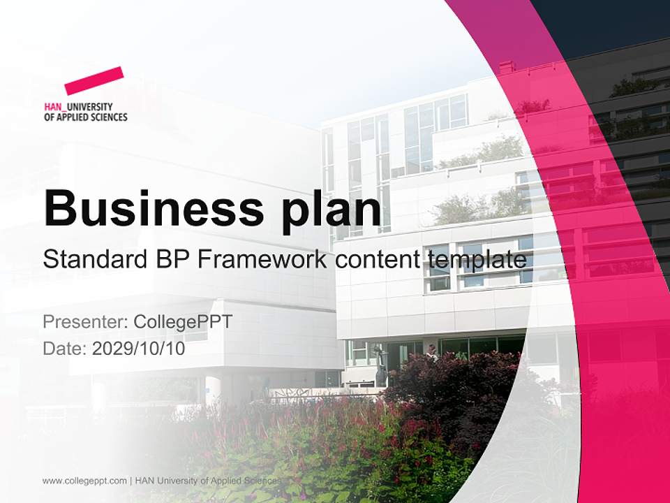 HAN University of Applied Sciences Competition/Entrepreneurship Contest PPT Template4:3 ratio PPT effect preview image9