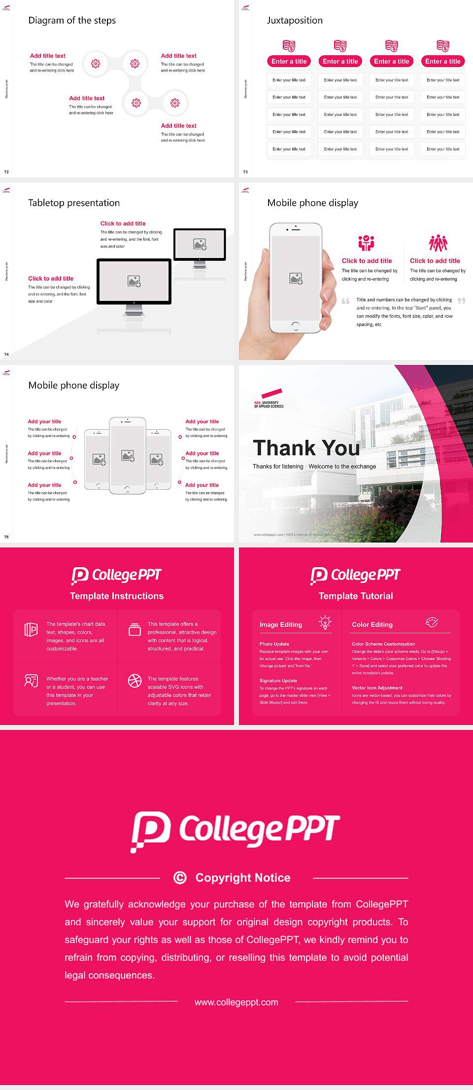 HAN University of Applied Sciences Competition/Entrepreneurship Contest PPT Template4:3 ratio PPT effect preview image9