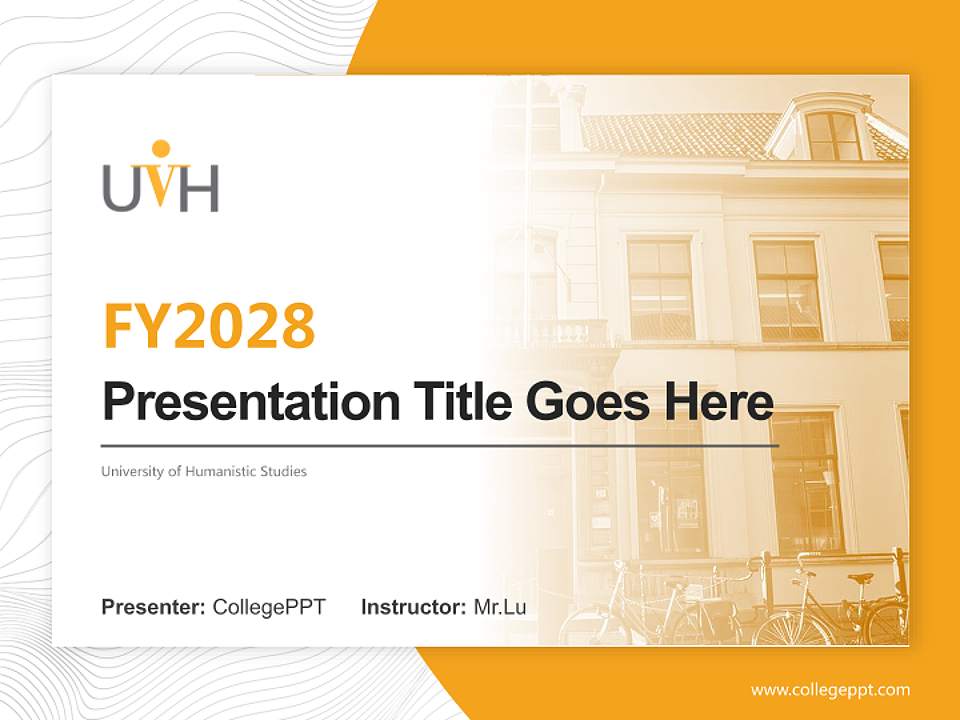 University of Humanistic Studies Academic Presentation/Research Findings Report PPT Template4:3 ratio PPT effect preview image5