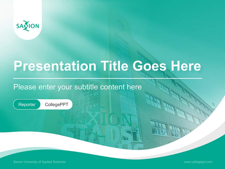 Saxion University of Applied Sciences Lecture Sharing and Networking Event PPT Template4:3 ratio PPT effect preview image4