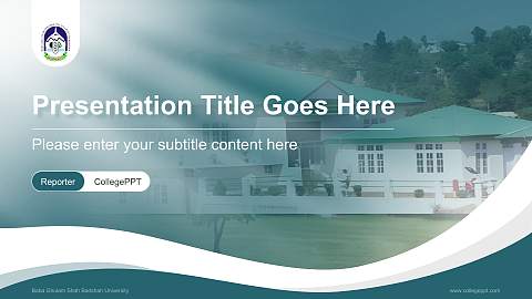 Baba Ghulam Shah Badshah University Lecture Sharing and Networking Event PPT Template