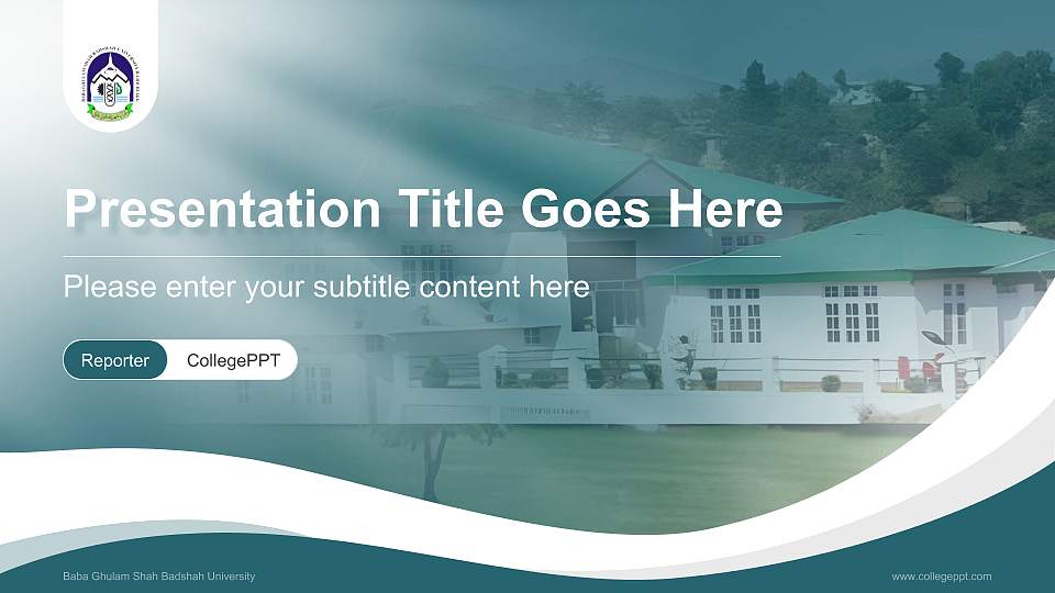 Baba Ghulam Shah Badshah University Lecture Sharing and Networking Event PPT Template16:9 ratio PPT effect preview image