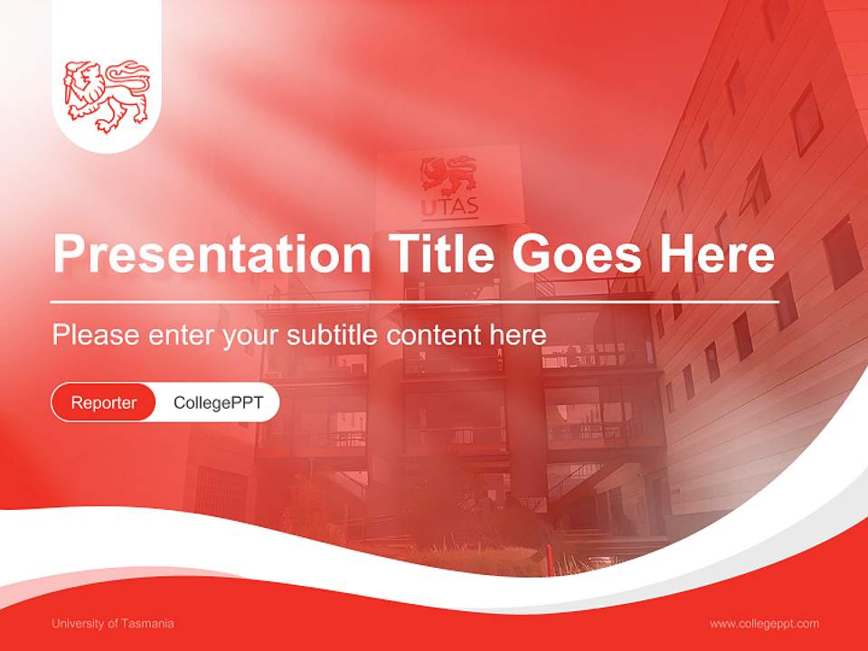 University of Tasmania Lecture Sharing and Networking Event PPT Template4:3 ratio PPT effect preview image4