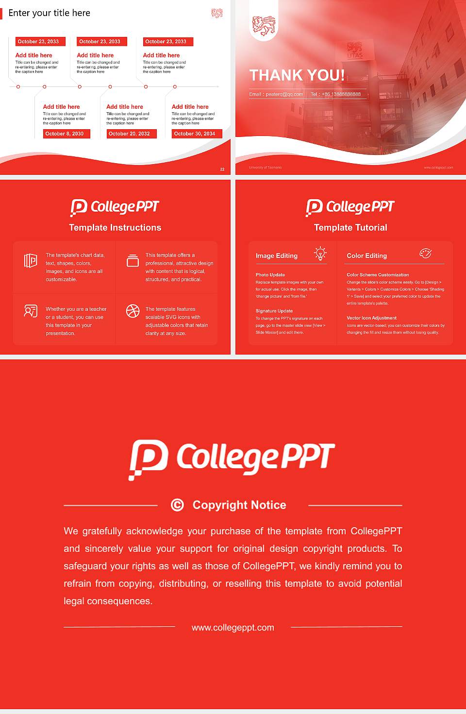 University of Tasmania Lecture Sharing and Networking Event PPT Template4:3 ratio PPT effect preview image4