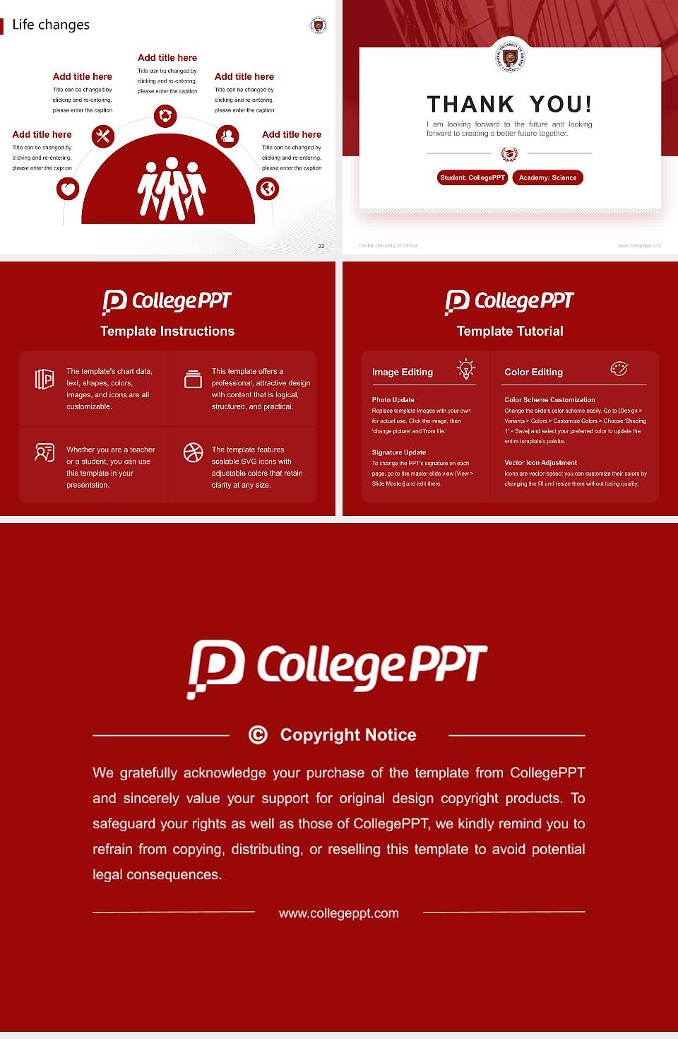 Central University of Odisha National Scholarship Defense PPT Template4:3 ratio PPT effect preview image4