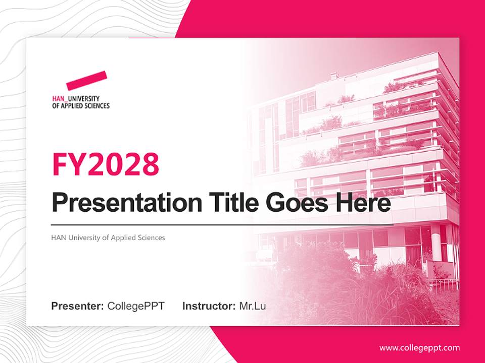 HAN University of Applied Sciences Academic Presentation/Research Findings Report PPT Template4:3 ratio PPT effect preview image5