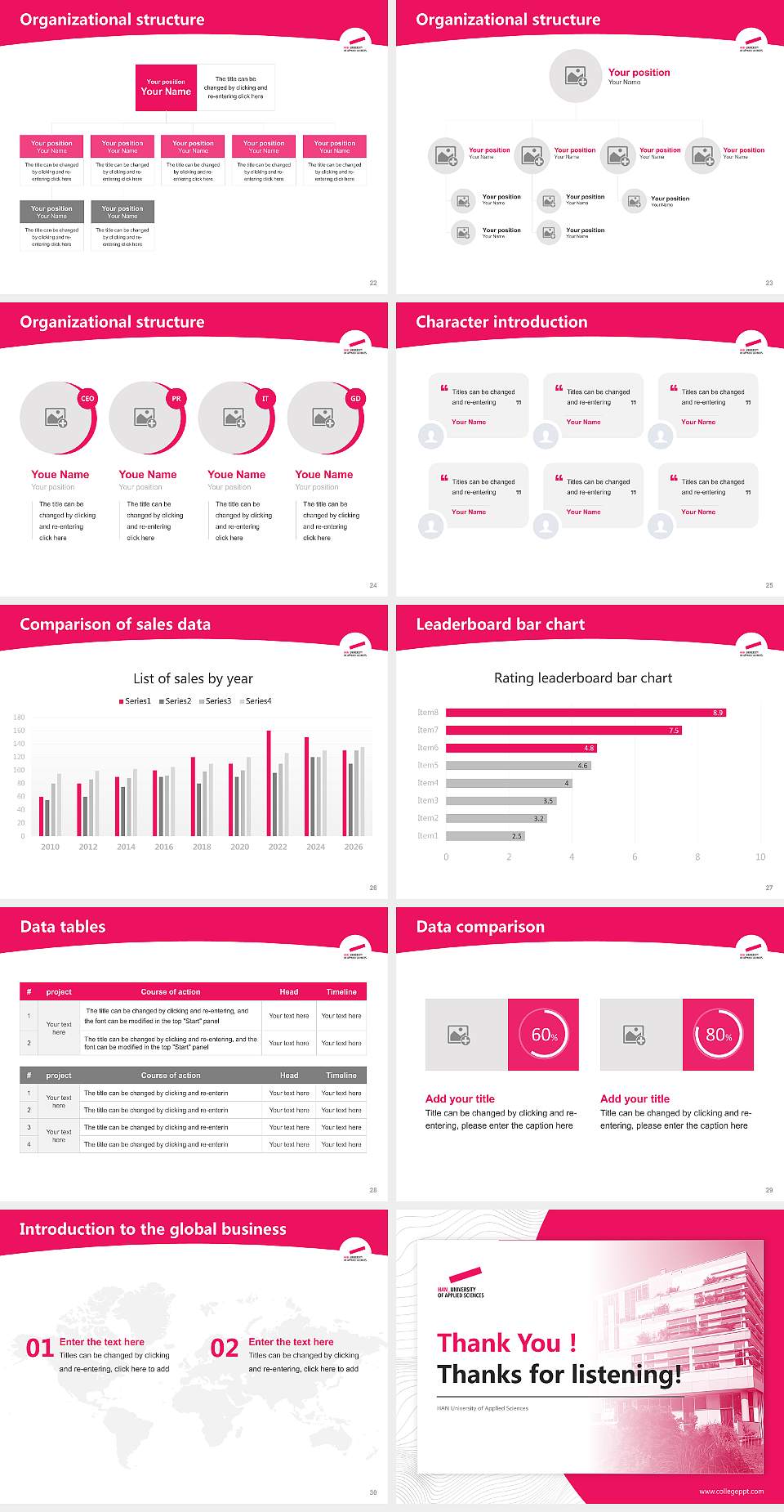 HAN University of Applied Sciences Academic Presentation/Research Findings Report PPT Template4:3 ratio PPT effect preview image4