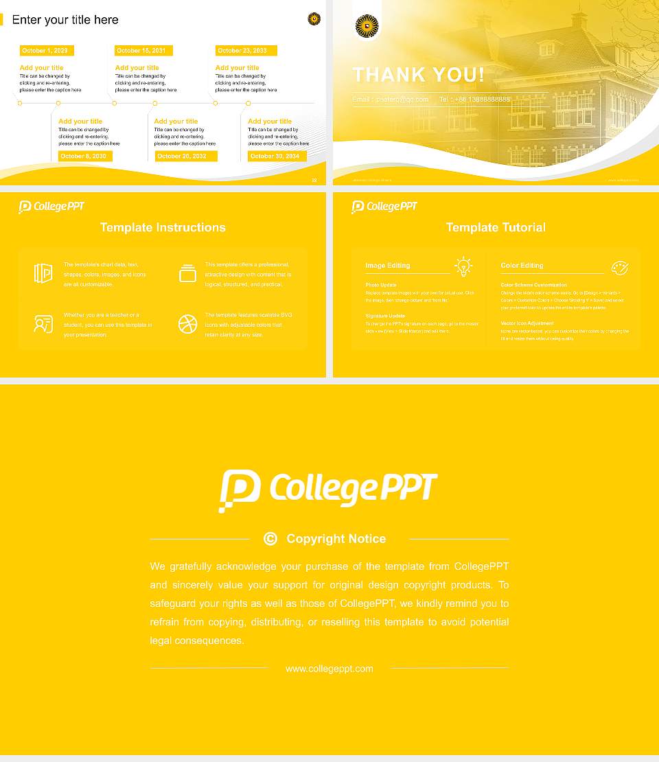 University College Utrecht Lecture Sharing and Networking Event PPT Template16:9 ratio PPT effect preview image4