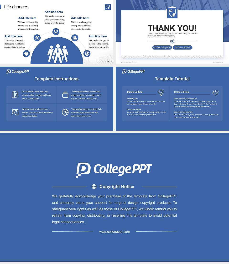 Eastern Institute of Technology National Scholarship Defense PPT Template16:9 ratio PPT effect preview image4