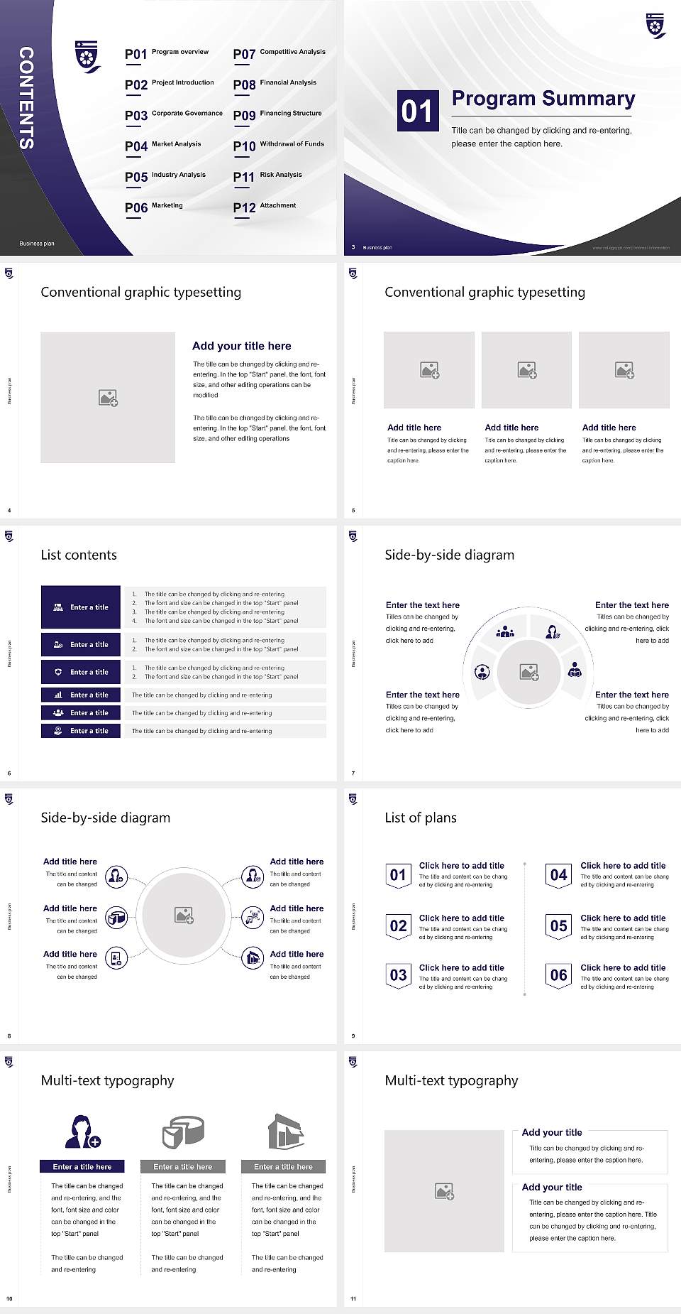 Charles Darwin University Competition/Entrepreneurship Contest PPT Template4:3 ratio PPT effect preview image2