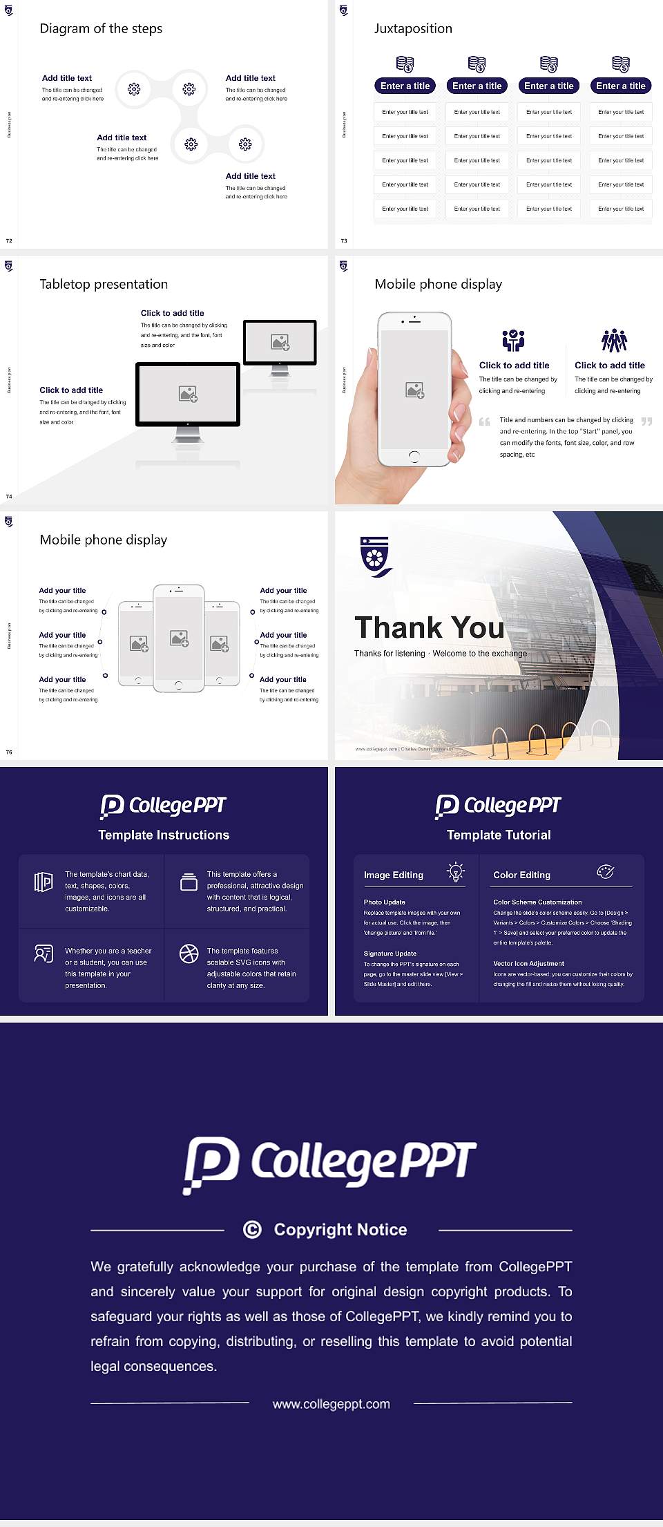 Charles Darwin University Competition/Entrepreneurship Contest PPT Template4:3 ratio PPT effect preview image9