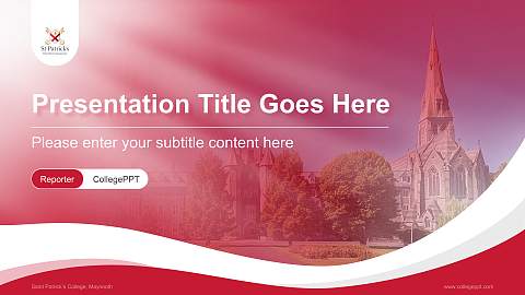 Saint Patrick’s College, Maynooth Lecture Sharing and Networking Event PPT Template