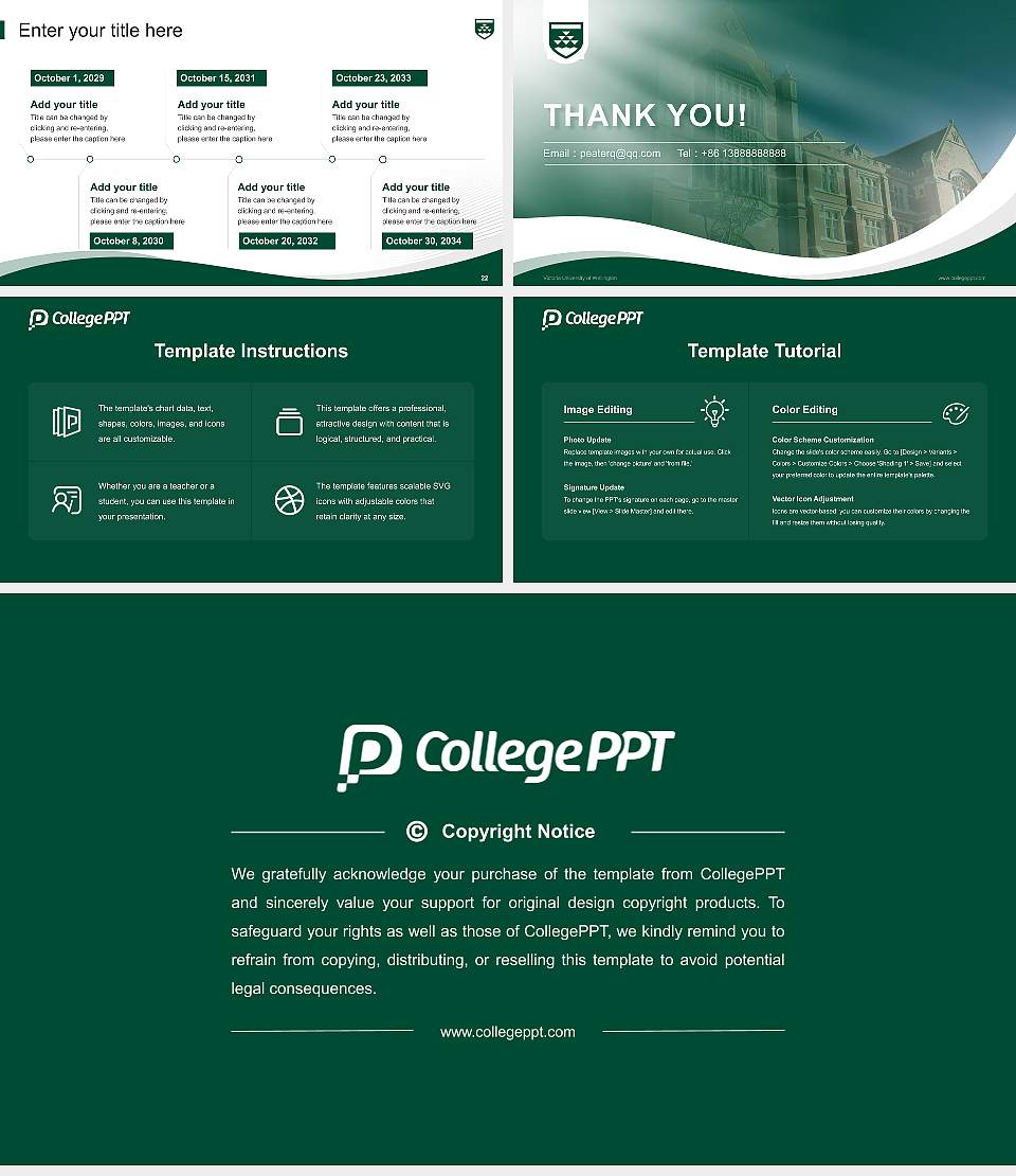 Victoria University of Wellington Lecture Sharing and Networking Event PPT Template16:9 ratio PPT effect preview image4