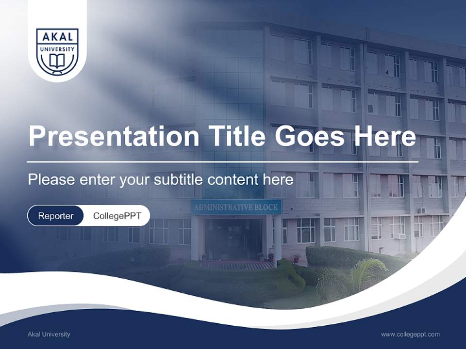 Akal University Lecture Sharing and Networking Event PPT Template4:3 ratio PPT effect preview image4