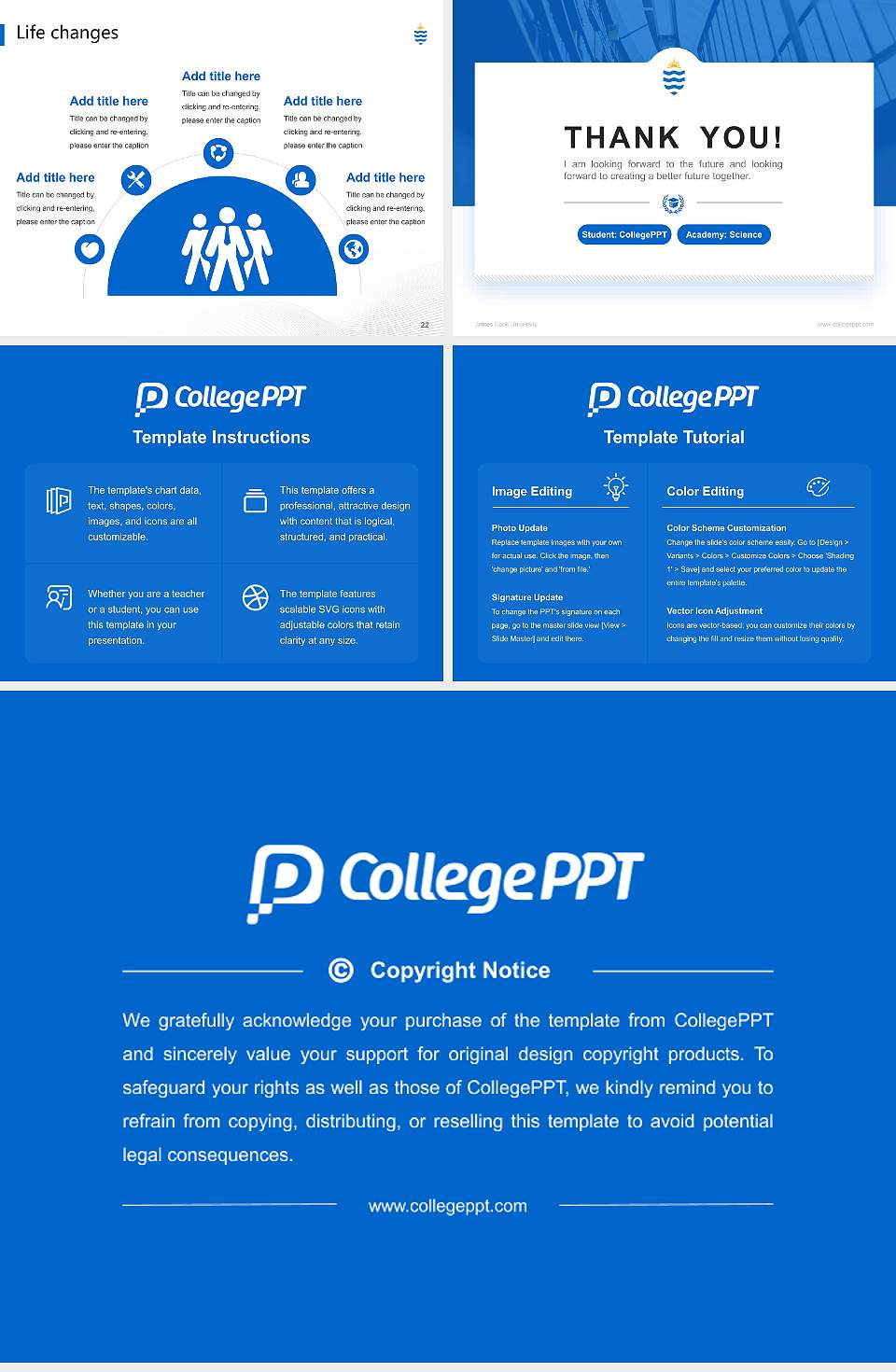 James Cook University National Scholarship Defense PPT Template4:3 ratio PPT effect preview image4