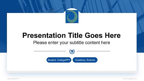 Otago Polytechnic National Scholarship Defense PPT Template