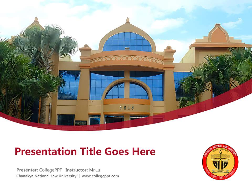 Chanakya National Law University Course/Courseware Creation PPT Template4:3 ratio PPT effect preview image5