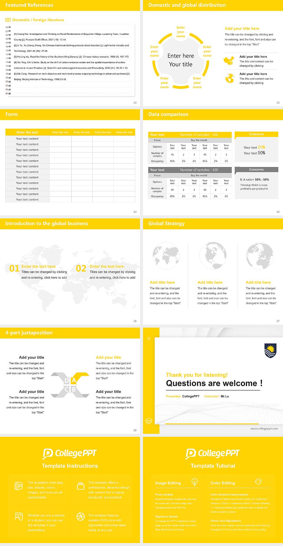Flinders University Thesis Proposal/Graduation Defense PPT Template4:3 ratio PPT effect preview image4