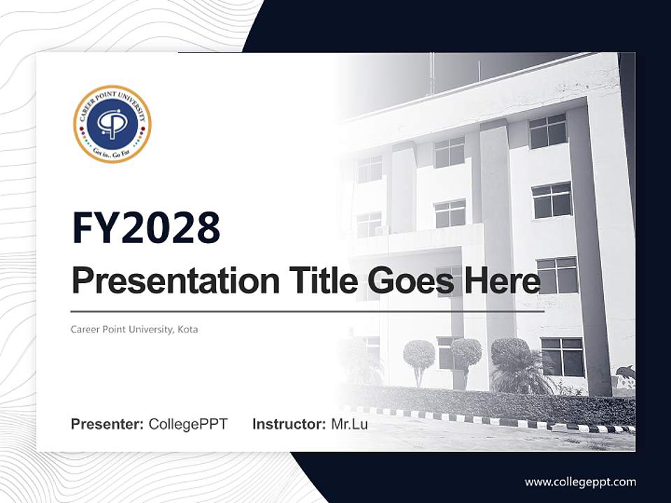Career Point University, Kota Academic Presentation/Research Findings Report PPT Template4:3 ratio PPT effect preview image5