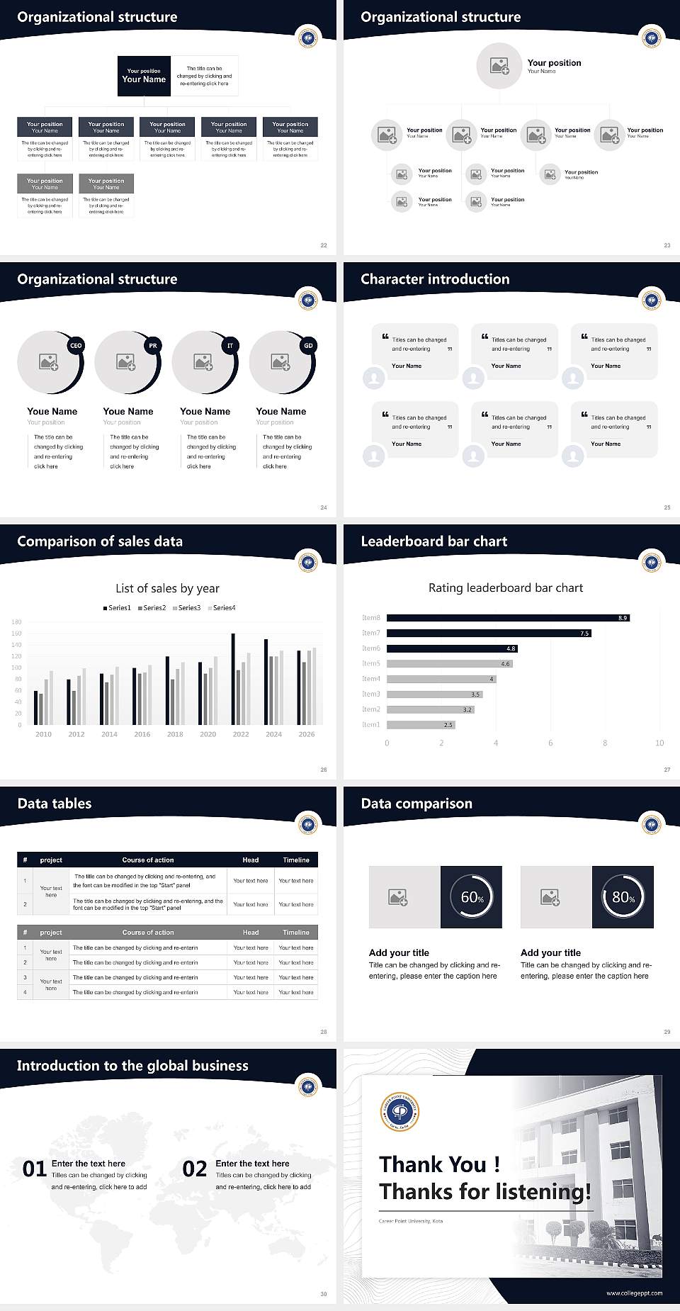 Career Point University, Kota Academic Presentation/Research Findings Report PPT Template4:3 ratio PPT effect preview image4