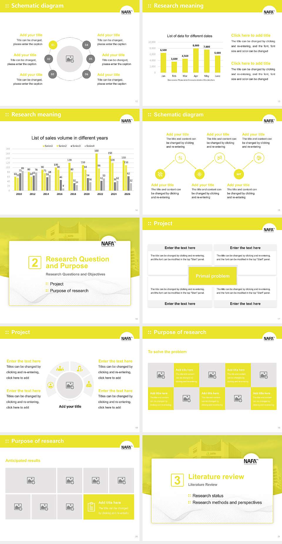 Nanyang Academy of Fine Arts Graduation Thesis Defense PPT Template4:3 ratio PPT effect preview image3