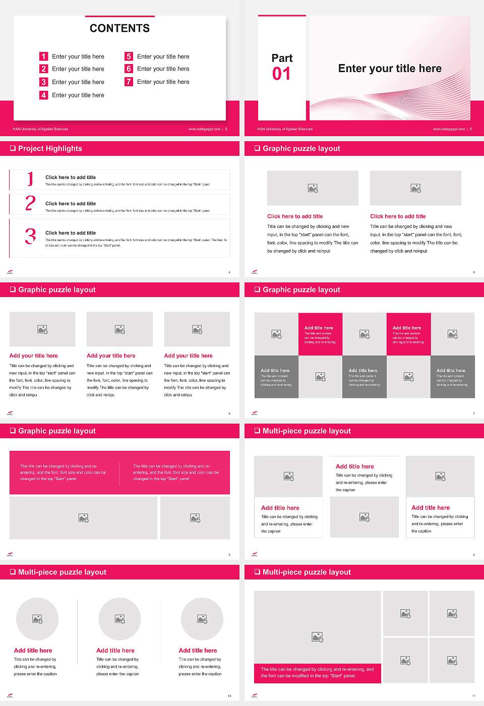 HAN University of Applied Sciences General Purpose PPT Template16:9 ratio PPT effect preview image2