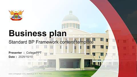 Ajeenkya D.Y. Patil University Competition/Entrepreneurship Contest PPT Template