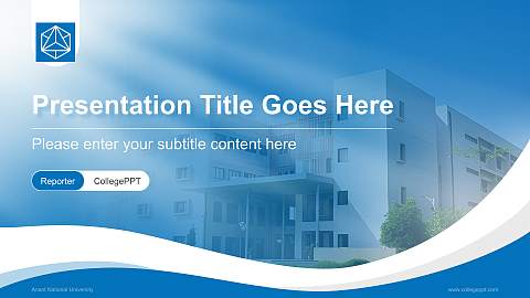 Anant National University Lecture Sharing and Networking Event PPT Template