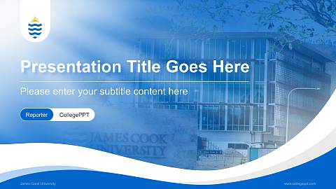James Cook University Lecture Sharing and Networking Event PPT Template