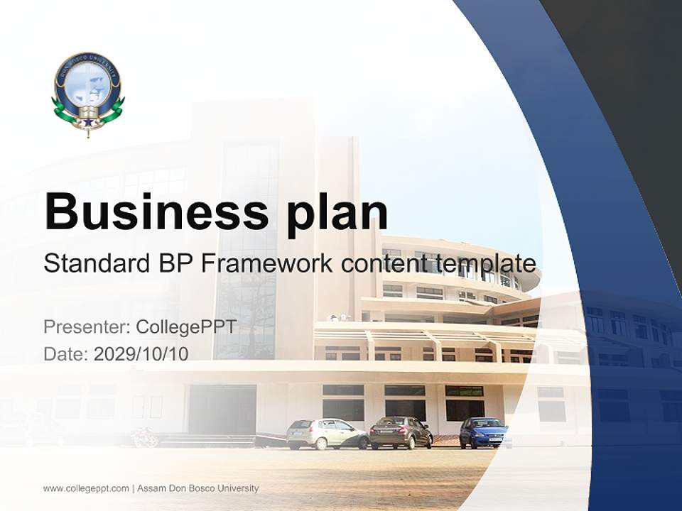 Assam Don Bosco University Competition/Entrepreneurship Contest PPT Template4:3 ratio PPT effect preview image9