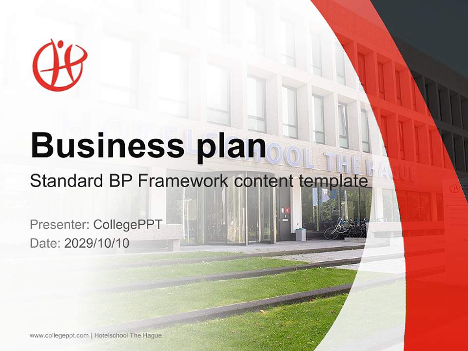 Hotelschool The Hague Competition/Entrepreneurship Contest PPT Template4:3 ratio PPT effect preview image9