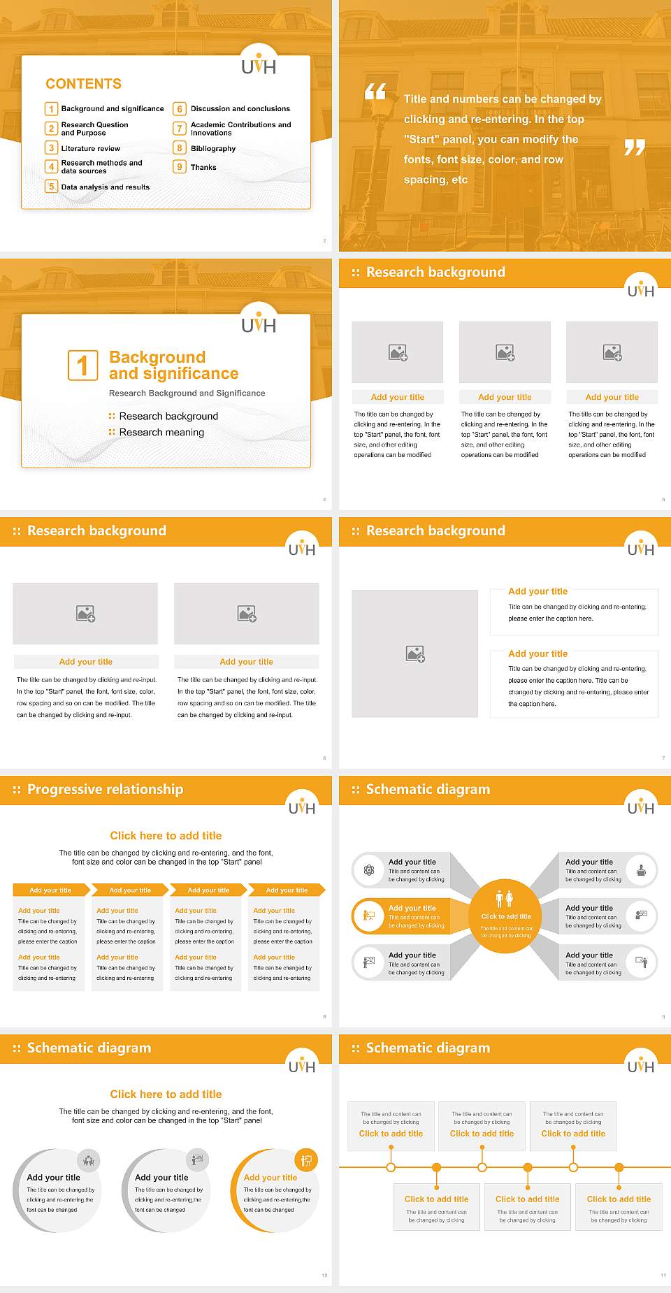 University of Humanistic Studies Graduation Thesis Defense PPT Template4:3 ratio PPT effect preview image2