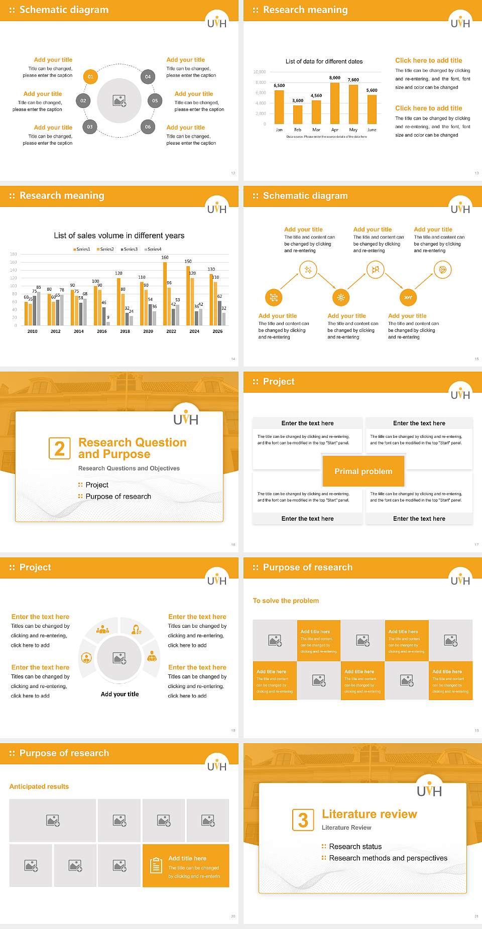 University of Humanistic Studies Graduation Thesis Defense PPT Template4:3 ratio PPT effect preview image3