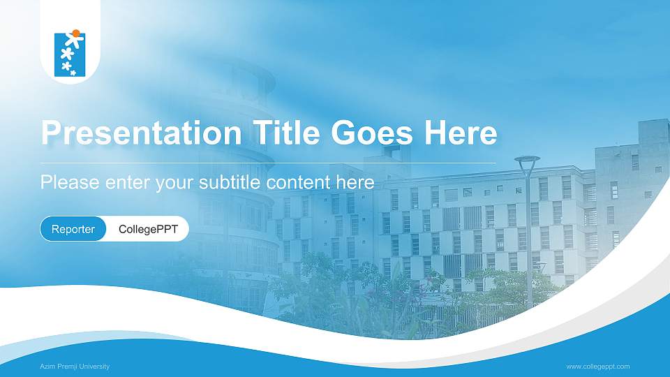 Azim Premji University Lecture Sharing and Networking Event PPT Template16:9 ratio PPT effect preview image