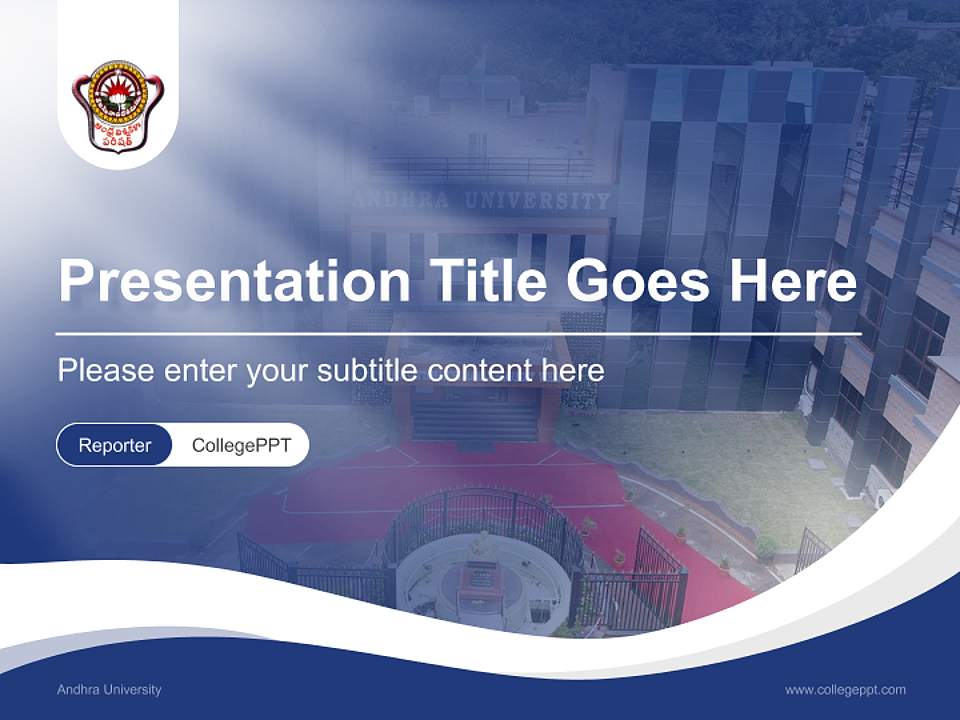 Andhra University Lecture Sharing and Networking Event PPT Template4:3 ratio PPT effect preview image4