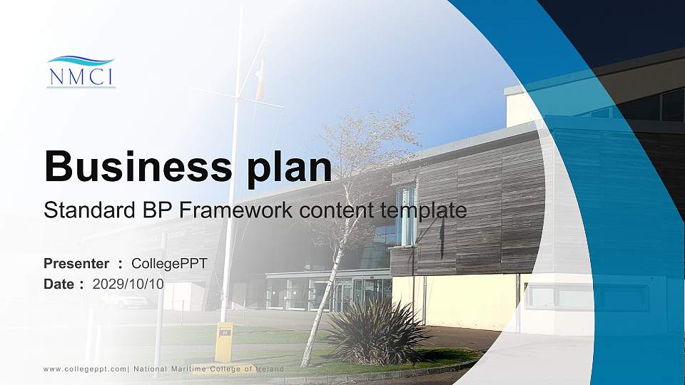 National Maritime College of Ireland Competition/Entrepreneurship Contest PPT Template16:9 ratio PPT effect preview image