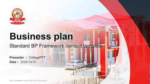Abhilashi University Competition/Entrepreneurship Contest PPT Template