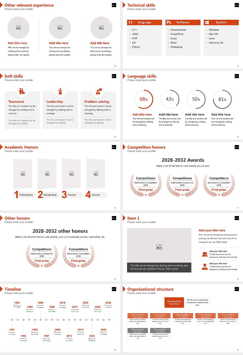 Dun Laoghaire Institute of Art, Design and Technology Resume PPT Template16:9 ratio PPT effect preview image3
